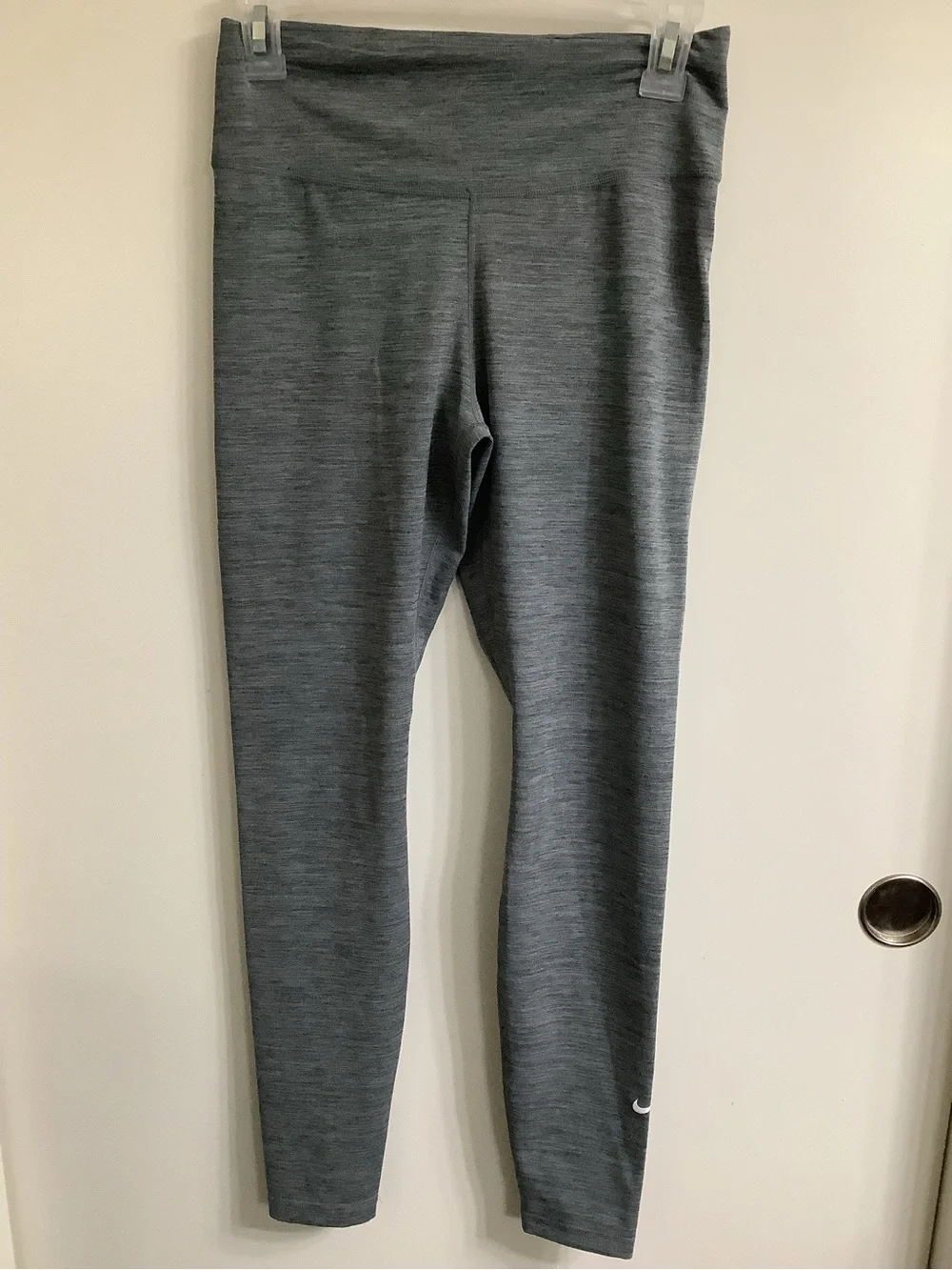 Nike One Women's Gray Heather High Rise Leggings Crop Tight Fit Size Small S